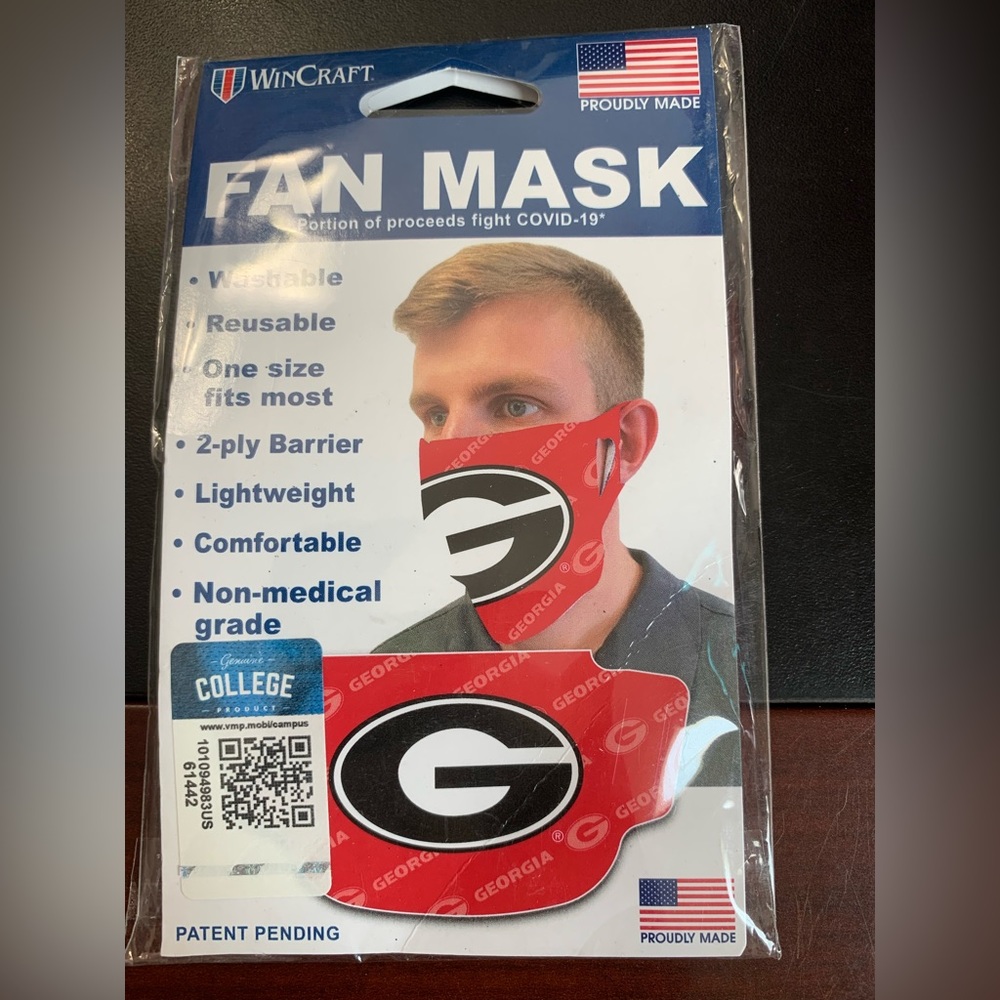 UGA mask.  NWT
